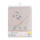 Bath towel made of bamboo fiber, 100 x 100 cm, Grey, Babyono