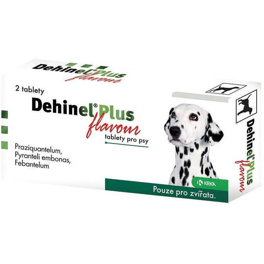 Dehinel Plus flavored tablets 2 tablets