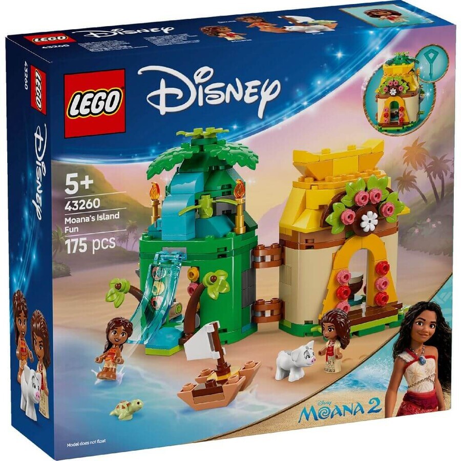 Fun on Moana Island, 43260, + 5 years, Lego