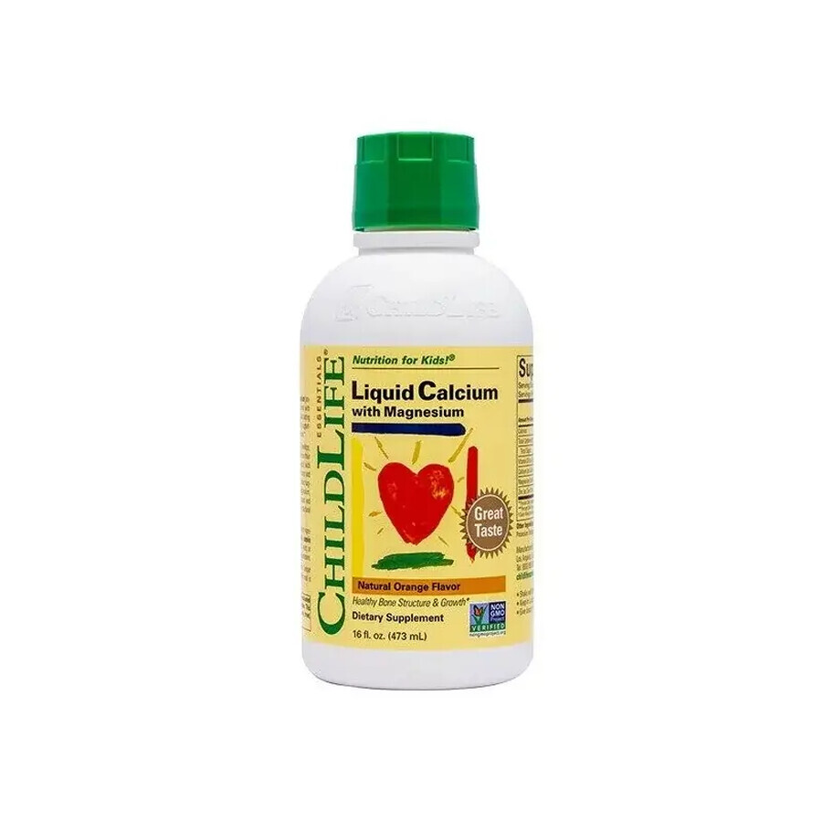 Liquid Calcium and Magnesium, 473 ml, Childlife Essentials