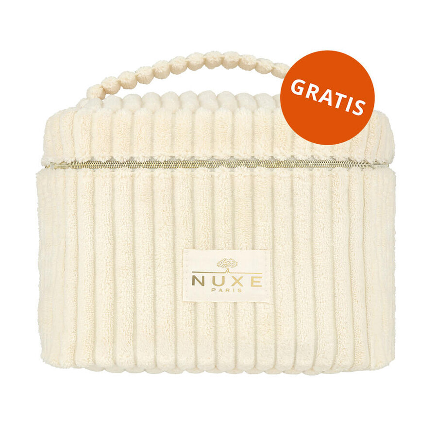Nuxe Nuxuriance Gold set, Ultra voedende olie gezichtscrème, 50 ml + verhelderende oogbalsem, droge huid, 15 ml + gratis cosmetisch tasje