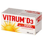 Vitrum D3 Forte, vitamin D 2000 IU, 60 capsules Vitrum D3 Forte, vitamin D 2000 IU, 60 capsules