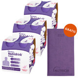 Nutridrink Protein kit, nutritional preparation, strawberry flavor, 12 x 125 ml + free book calendar