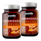 Purella Superfoods Turmeric Digestion Set, 2 x 60 capsules