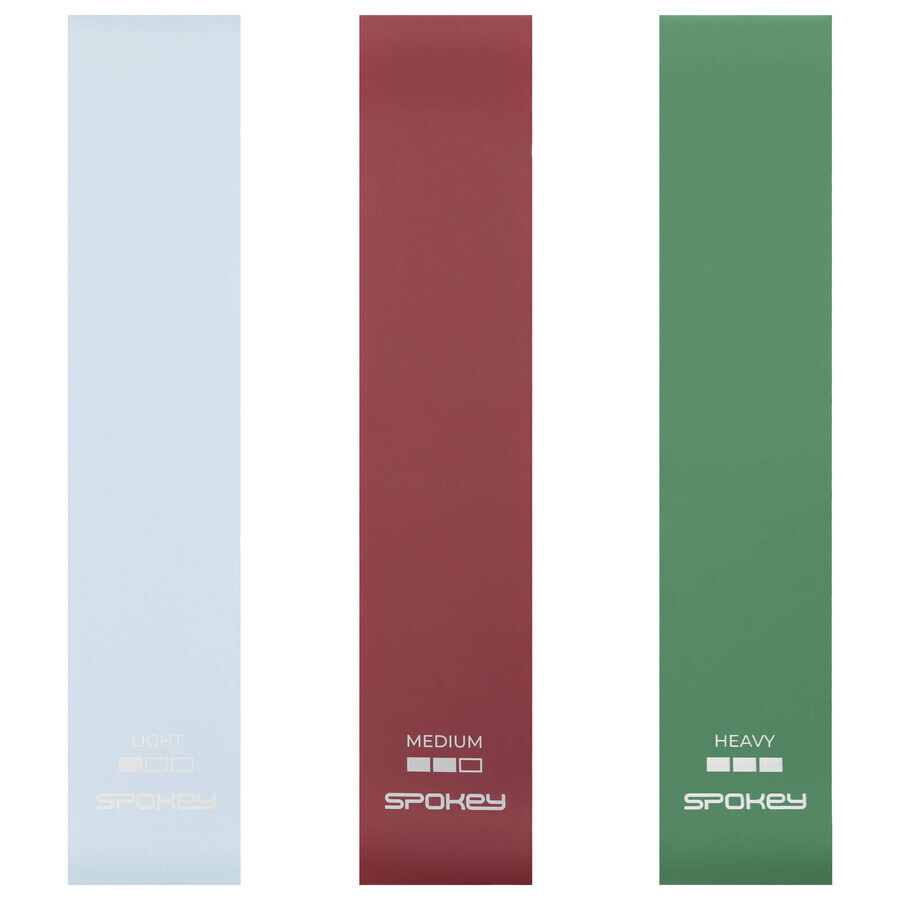 Spokey Flex Set, fitness rubber set, 3 pieces