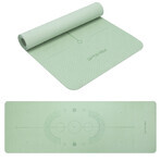 Spokey Mandala, exercise mat, non-slip, light green, 1 piece