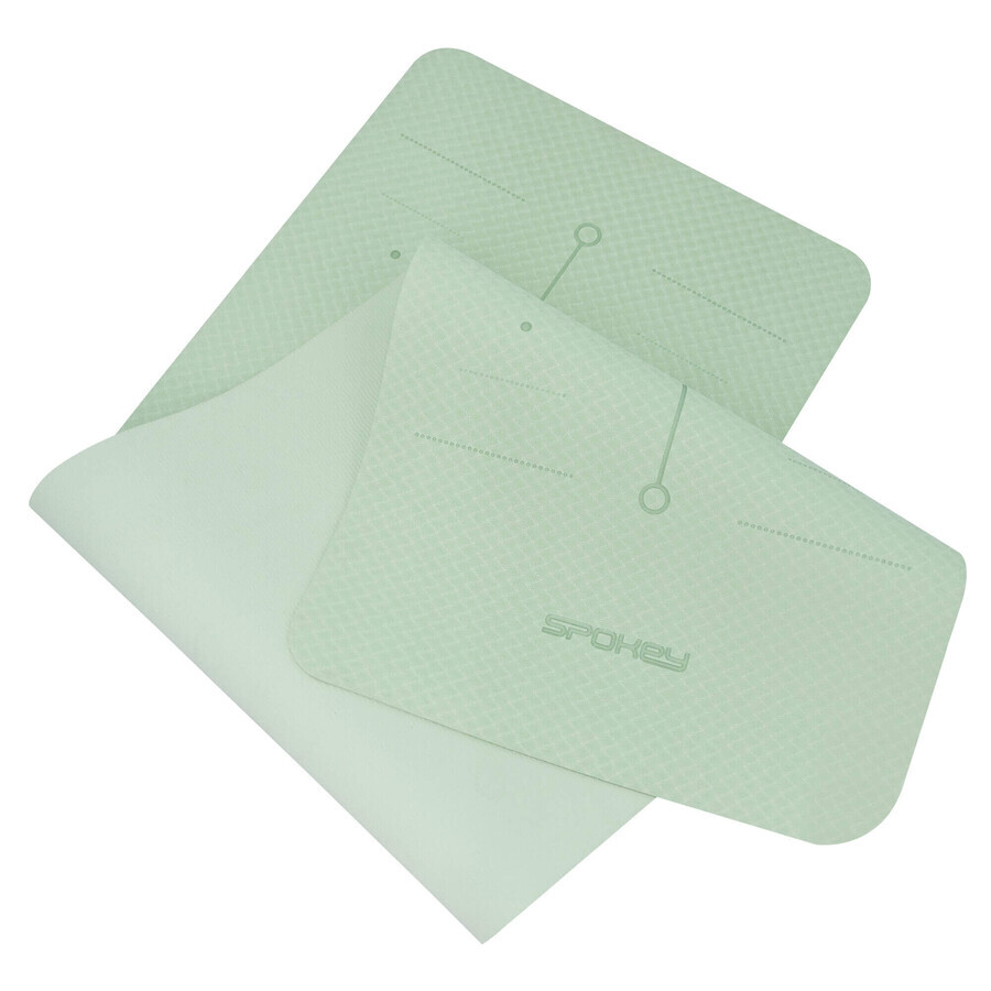 Spokey Mandala, exercise mat, non-slip, light green, 1 piece