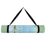 Spokey Mandala, exercise mat, non-slip, light green, 1 piece