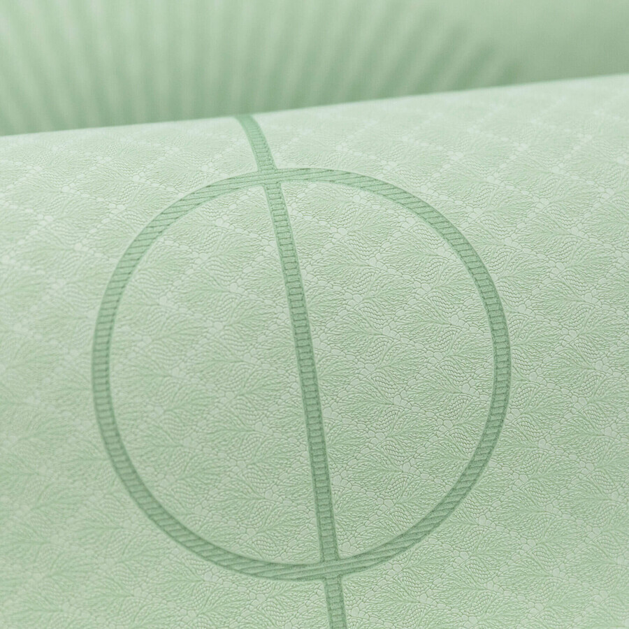 Spokey Mandala, exercise mat, non-slip, light green, 1 piece