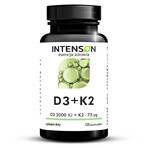 Intenson Vitamin D3 + K2, 120 soft capsules Intenson Vitamin D3 + K2, 120 soft capsules