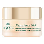 Nuxe Nuxuriance Gold set, nourishing and strengthening night lotion, 50 ml + illuminating eye lotion, dry skin, 15 ml + cosmetic bag free of charge