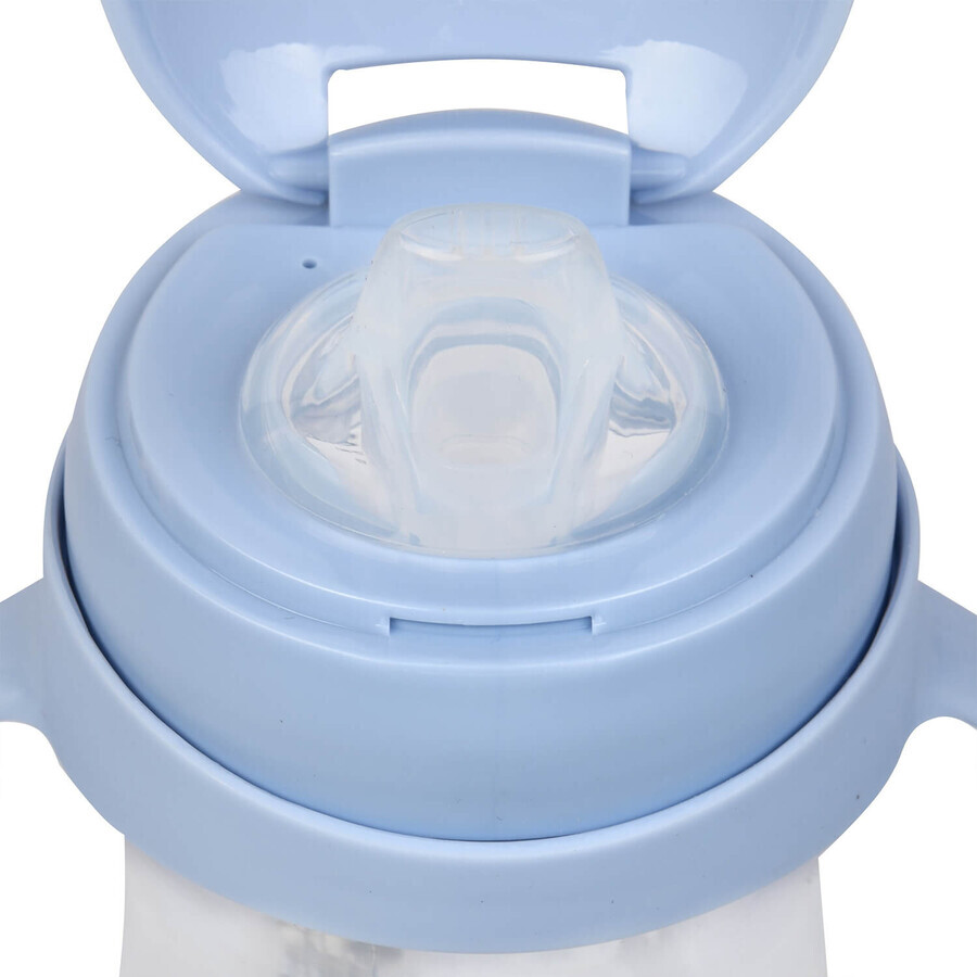 Casno Baby, bicchiere a goccia 2 in 1 Dizzy, azzurro, da 6 mesi, 240 ml