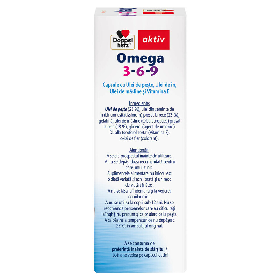 Omega 3-6-9, 30 + 10 Capsules, Doppelherz