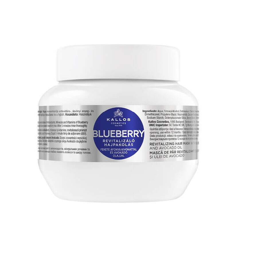 Buy Kallos KJMN Blueberry Revitalizing Hair Mask revitalizing hair mask with blueberry extract, 275ml Kallos KJMN Blueberry Revitalizing Hair Mask revitalizing hair mask with blueberry extract, 275ml