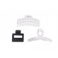 Set di fermagli per capelli Donegal trasparenti, 3 pezzi