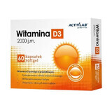 Vitamin D3 2000 IU, 60 capsules