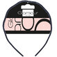 Cerchietto Glamour Basic ondulato Nero