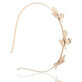 Cerchietto decorativo Ecarla 3 foglie oro