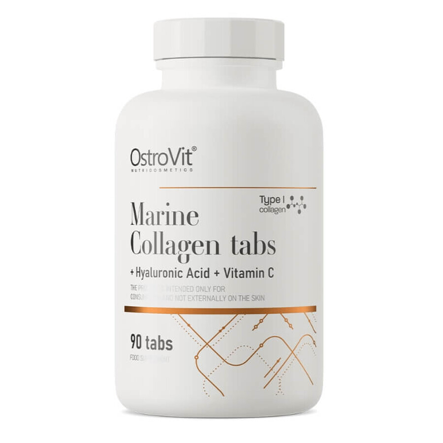 OstroVit Marine Collagen + Hyaluronic Acid + Vitamin C, 90 tablets