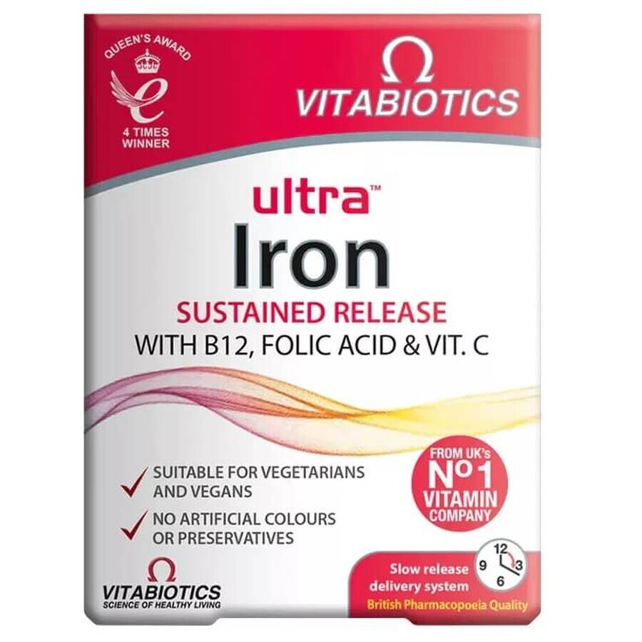 Vitabiotics Ultra IJzer, 30 tabletten
