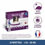Ceva Vectra Spot-on Solution for Dog >10-25kg 3 pipettes Ceva Vectra Spot-on Solution for Dog >10-25kg 3 pipettes