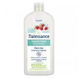Natessance Șampon fortificant cu ulei de ricin organic și keratină vegetală 500ml