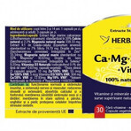 Ca+Mg+Se+Si+Zn with vitamin D3, 30 capsules, Herbagetica