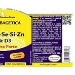 Ca+Mg+Se+Si+Zn with vitamin D3, 30 capsules, Herbagetica