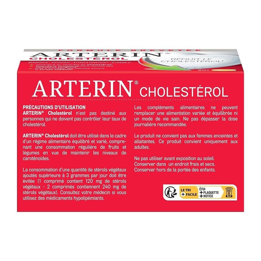 Omega Pharma Cholesterol Arterin Actieve ingrediënten van natuurlijke oorsprong 90 tabletten