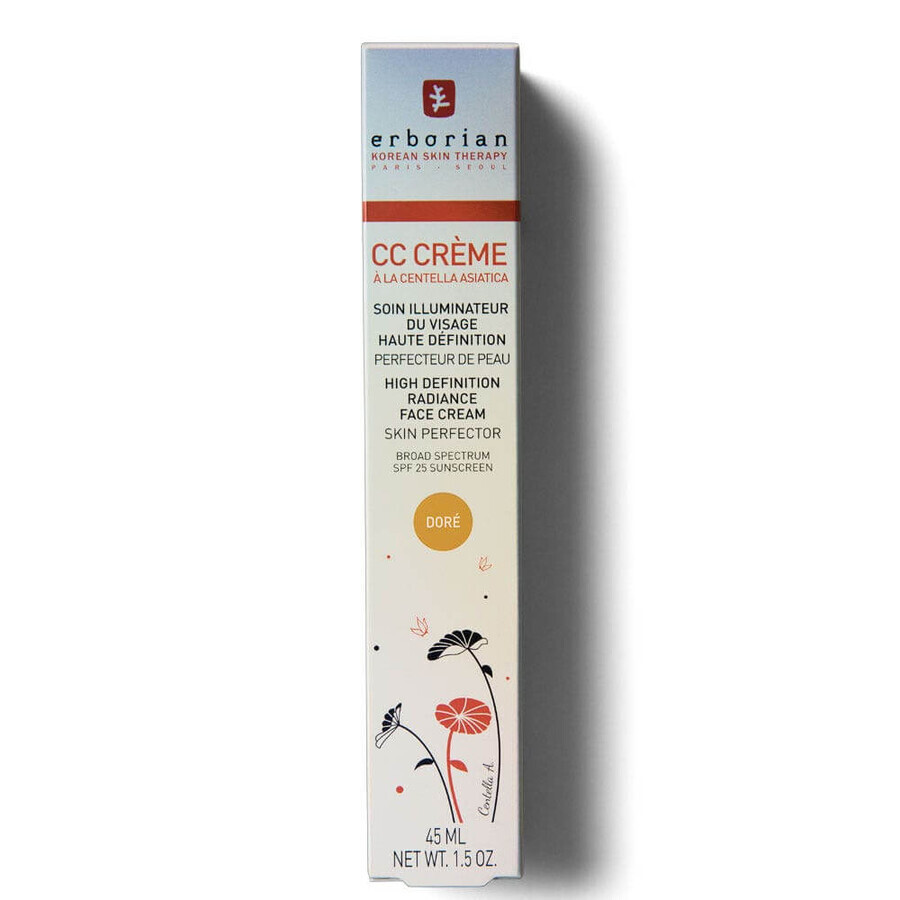Erborian Centella Soin Illumintaeur du Visage CC Crème Spf25 Dore 15ml Erborian Centella Soin Illumintaeur du Visage CC Crème Spf25 Dore 15ml