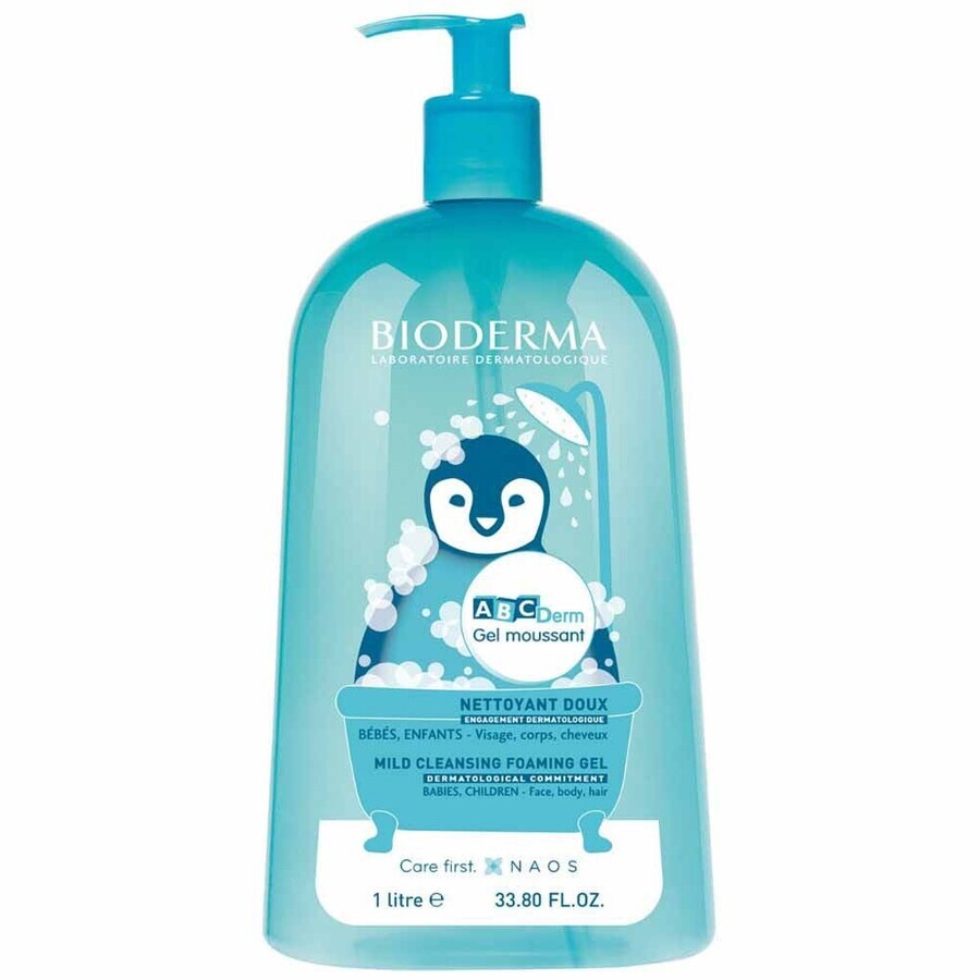 Bioderma Abcderm Baby and Child Gentle Foaming Cleansing Gel 1L