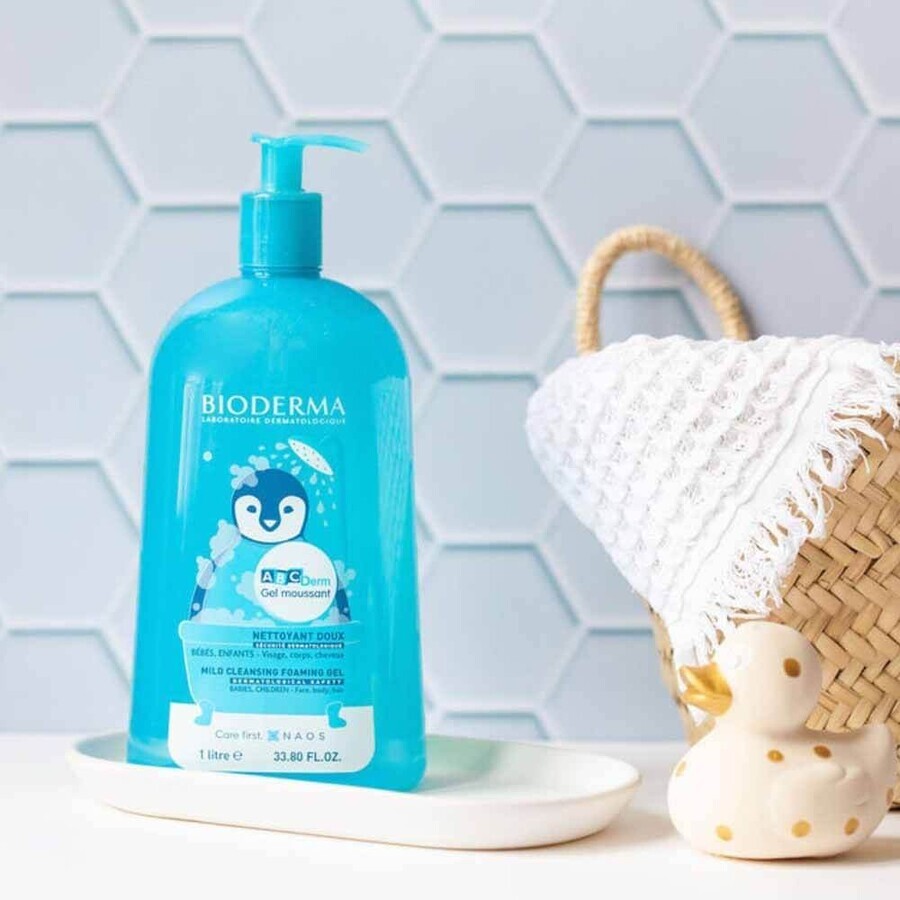 Bioderma Abcderm Baby and Child Gentle Foaming Cleansing Gel 1L