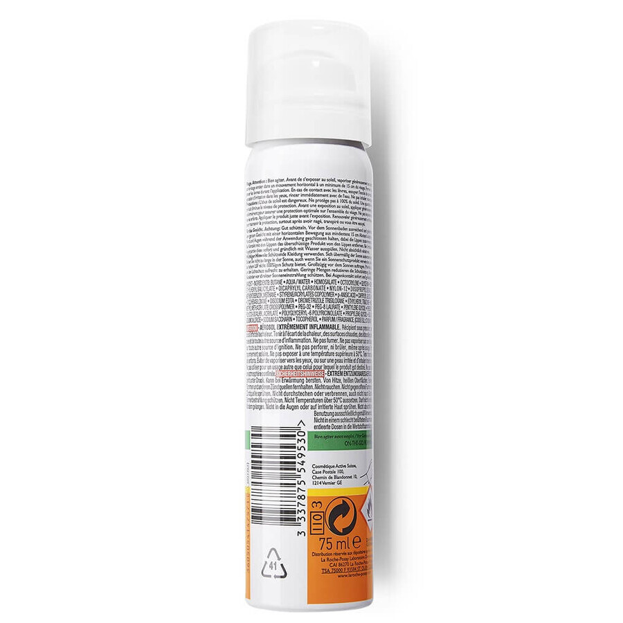 La Roche-Posay Anthelios Sun Spray SPF50+ Anti-lucire Piele sensibilă 75ml La Roche-Posay Anthelios Sun Spray SPF50+ Anti-lucire Piele sensibilă 75ml