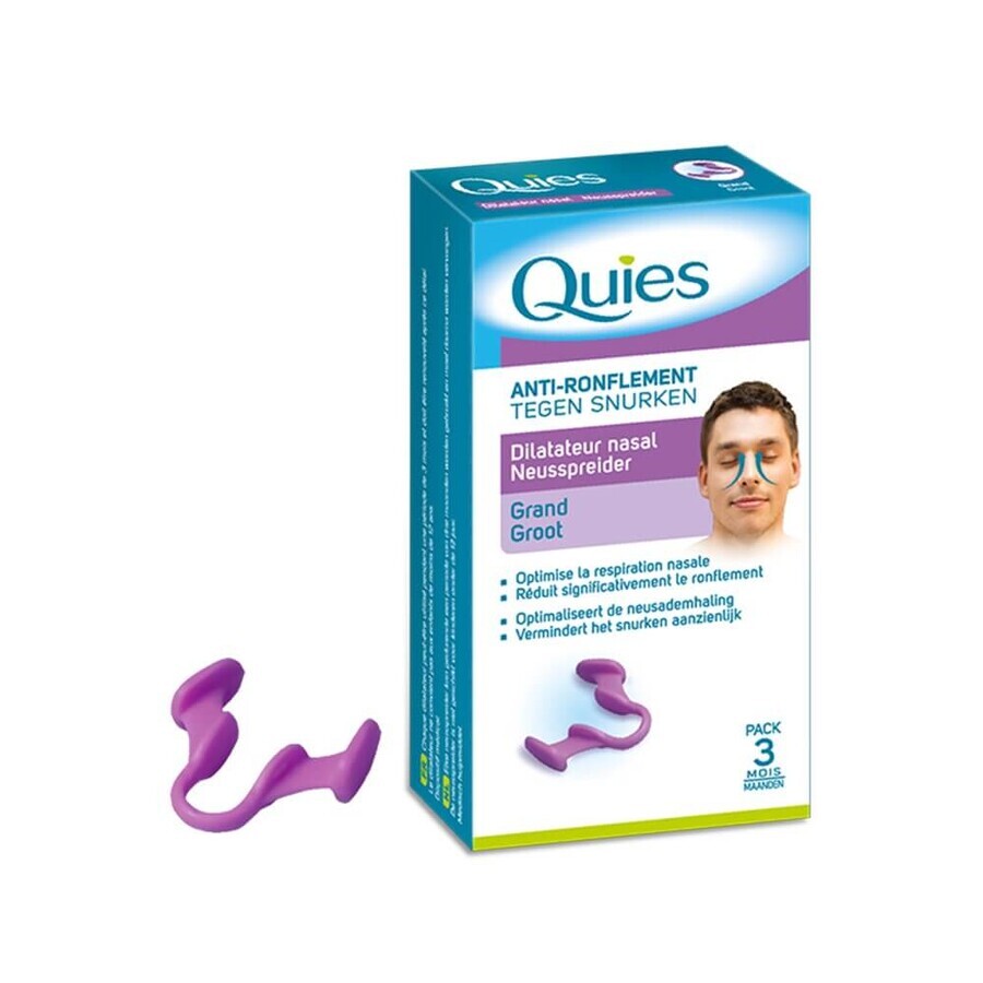 Quies nasal dilator anti snoring Large pack 3 months