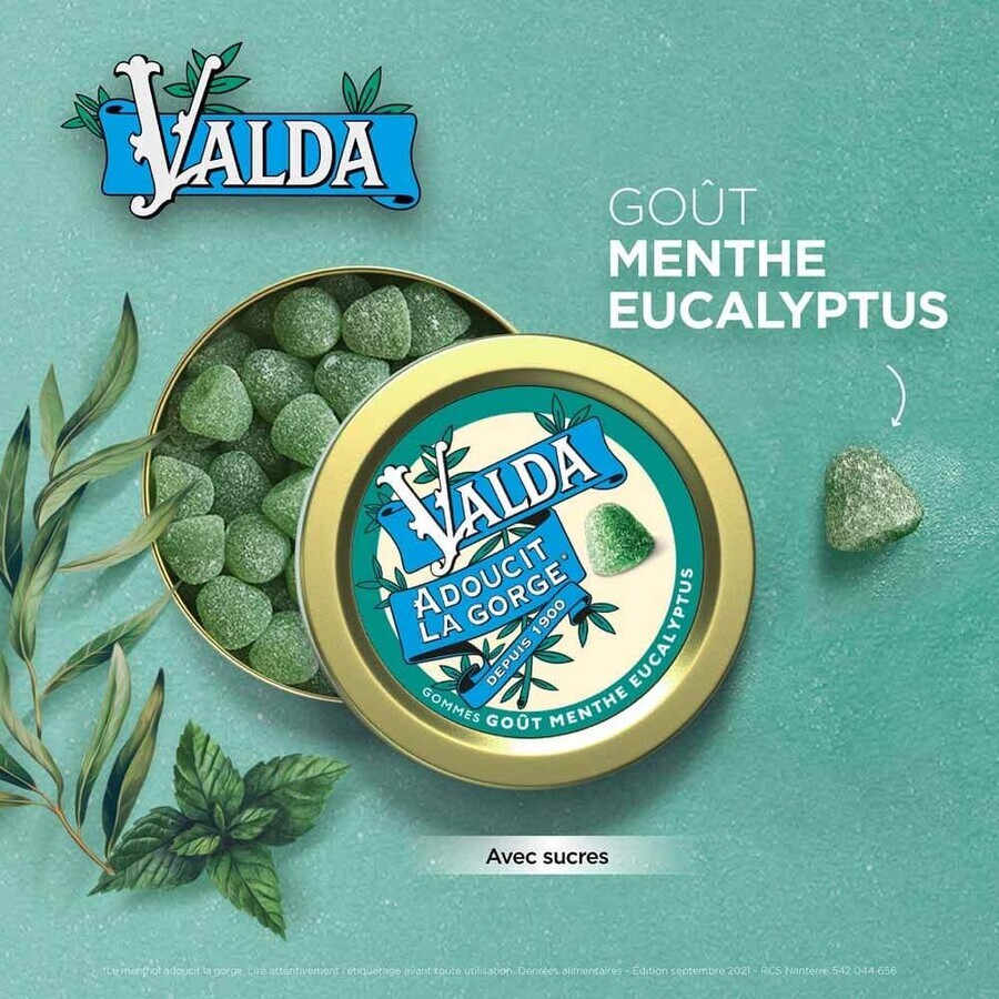 Valda Gum with mint and eucalyptus 140g
