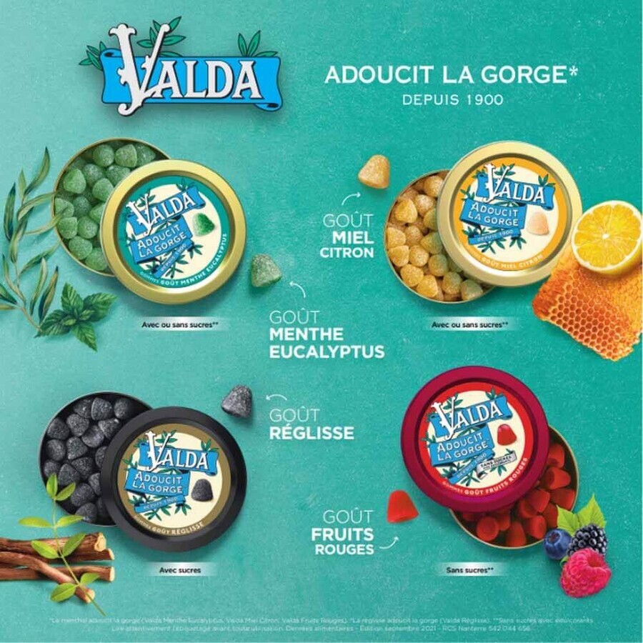 Valda Gum with mint and eucalyptus 140g