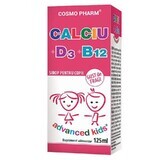 Calcium + D3 + B12 Advanced Kids Syrup, 125 ml, Cosmopharm