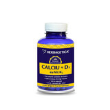 Calcium + D3 + Vitamin K2, 120 capsules, Herbagetica