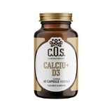 Calcium + D3, 60 vegetable capsules, COS Laboratories