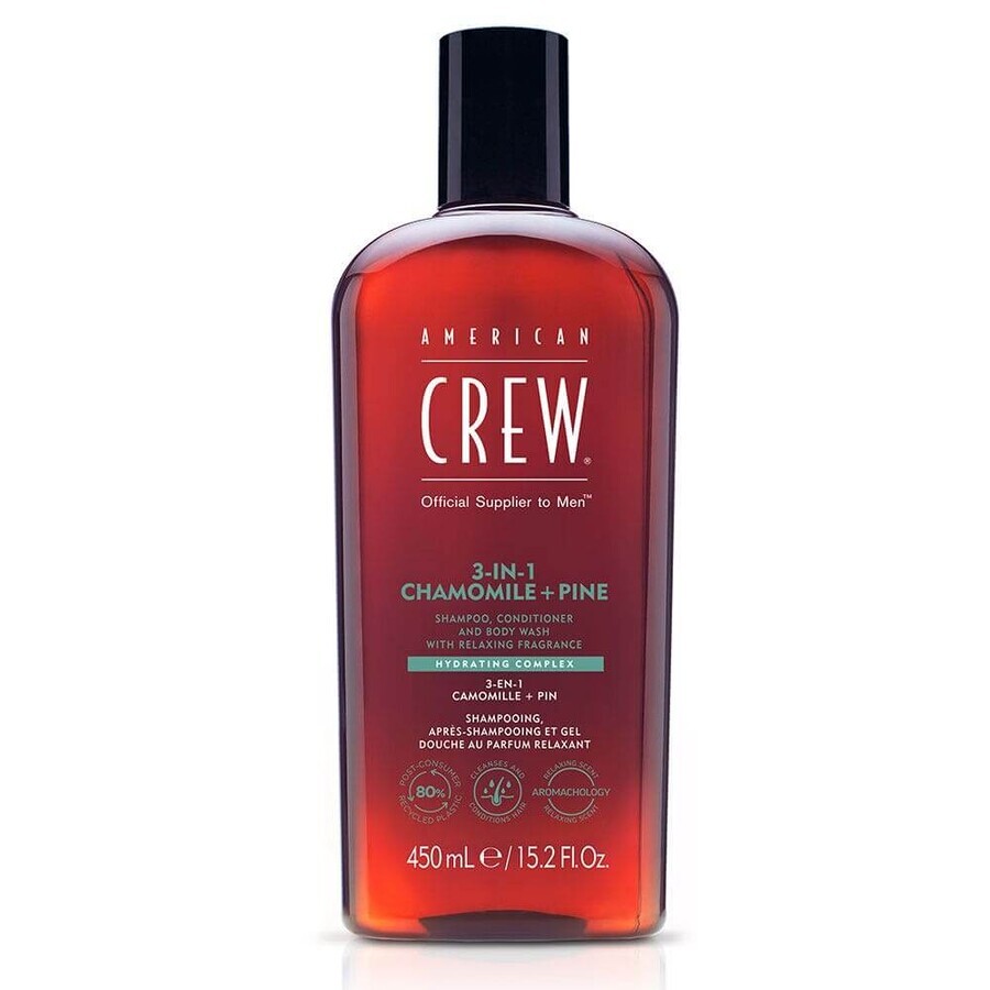 Buy American Crew Shampoo 3 in 1 Chamomile + Pine 450ml American Crew Shampoo 3 in 1 Chamomile + Pine 450ml