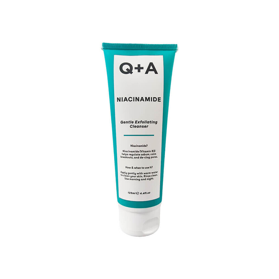 Exfoliating Washing Gel with Niacinamide, 125 ml, Q+A