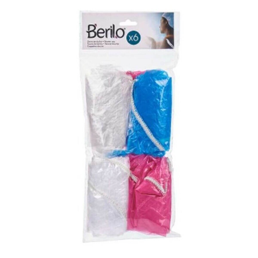 Shower Cap Berilo HD092835 Multicolour 28 cm Plastic Set (12 Units) Shower Cap Berilo HD092835 Multicolour 28 cm Plastic Set (12 Units)