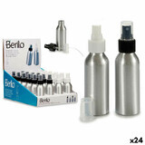 Atomiser Bottle Berilo CH9979-2 White Black Transparent Silver Aluminium polypropylene 100 ml (24 Units)