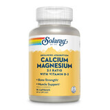 Calcium, Magnesium and Vitamin D Solaray, 90 capsules, Secom