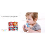 Silicone gingival ring Maimutica, blue, Mombella Silicone gingival ring Maimutica, blue, Mombella