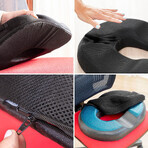 Gel & Bamboo Charcoal Cushion with Removable Cover Charnut InnovaGoods Gel & Bamboo Charcoal Cushion with Removable Cover Charnut InnovaGoods