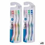 Toothbrush Berilo 29100288 Yellow Blue Red Green (12 Units) Toothbrush Berilo 29100288 Yellow Blue Red Green (12 Units)