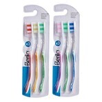 Toothbrush Berilo 29100288 Yellow Blue Red Green (12 Units) Toothbrush Berilo 29100288 Yellow Blue Red Green (12 Units)