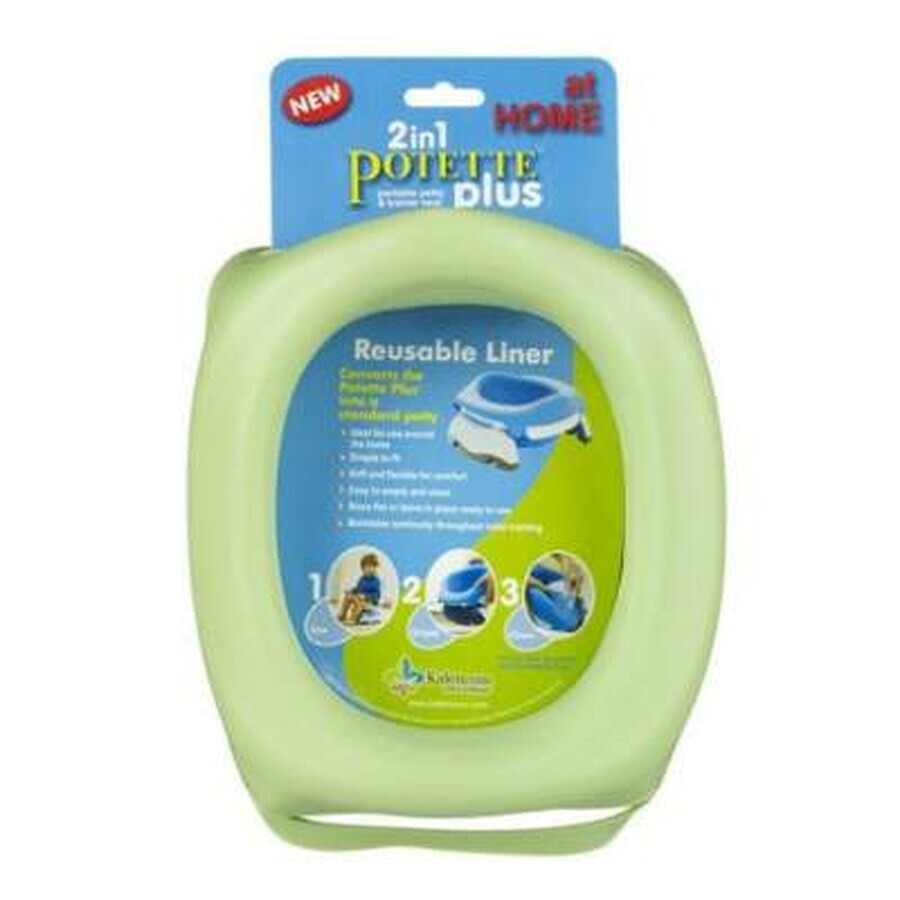 Reusable silicone liner, green, Potette Plus