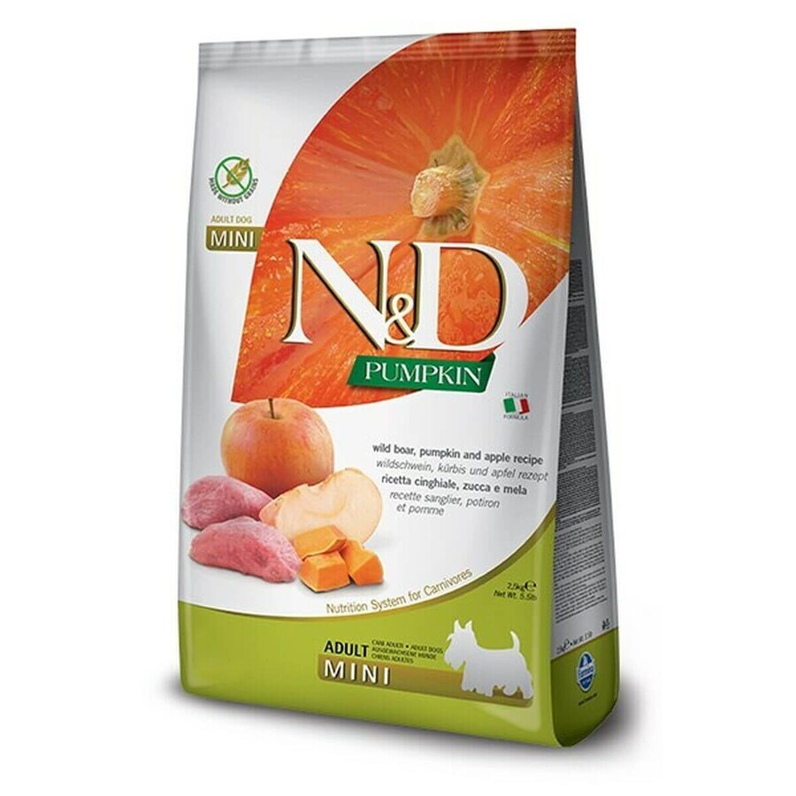 Winkel op Voer Farmina N&D Volwassen Appel Kalfsvlees Pompoen Wild zwijn 800 g Voer Farmina N&D Volwassen Appel Kalfsvlees Pompoen Wild zwijn 800 g